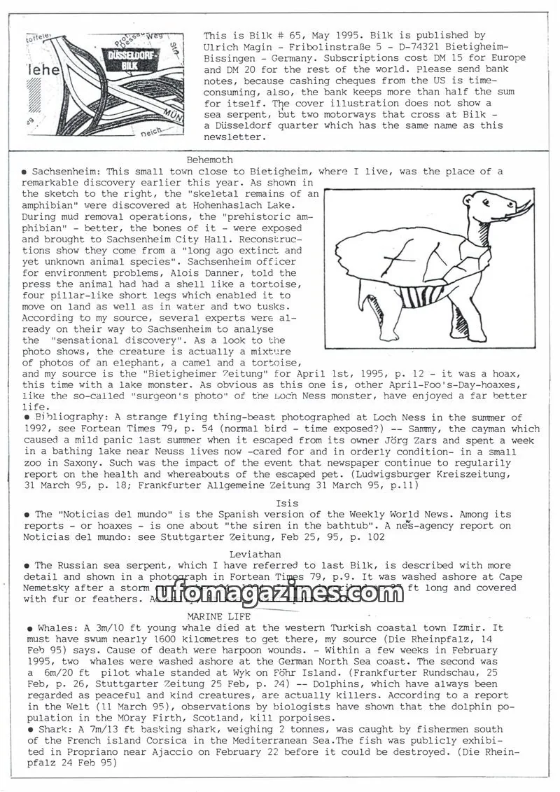Cover of Bilk (Ulrich Magin) issue 65: Bilk
