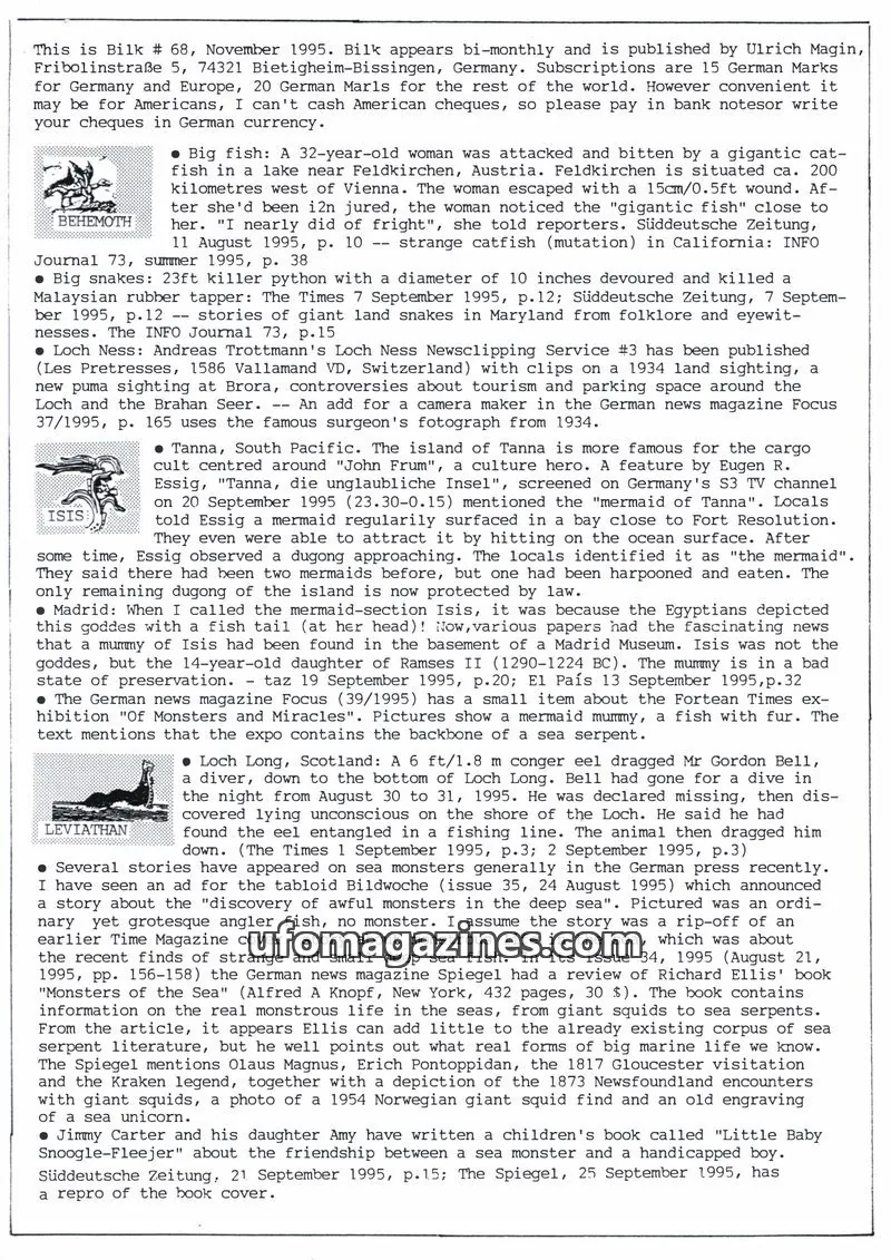 Cover of Bilk (Ulrich Magin) issue # 68: Bilk