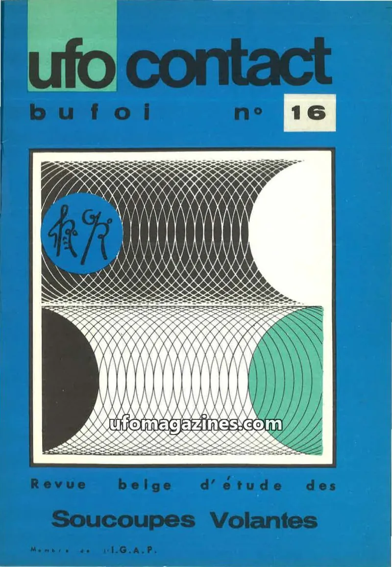 Cover of BUFOI Magazine issue 16: UFO contact