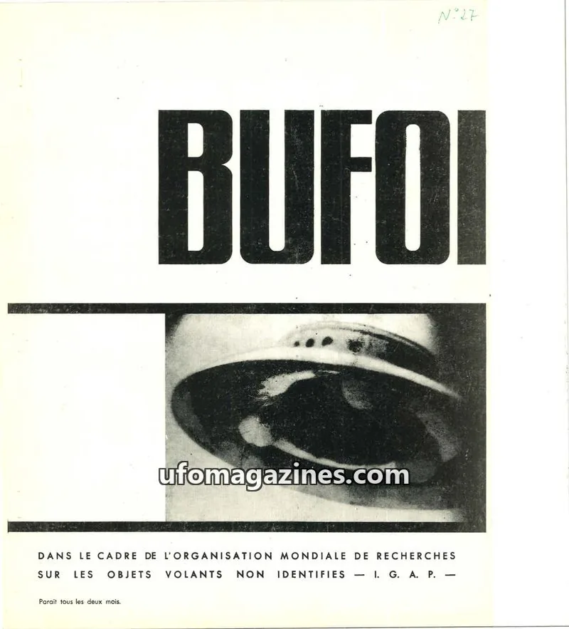 Cover of BUFOI Magazine issue 27: BUFOI