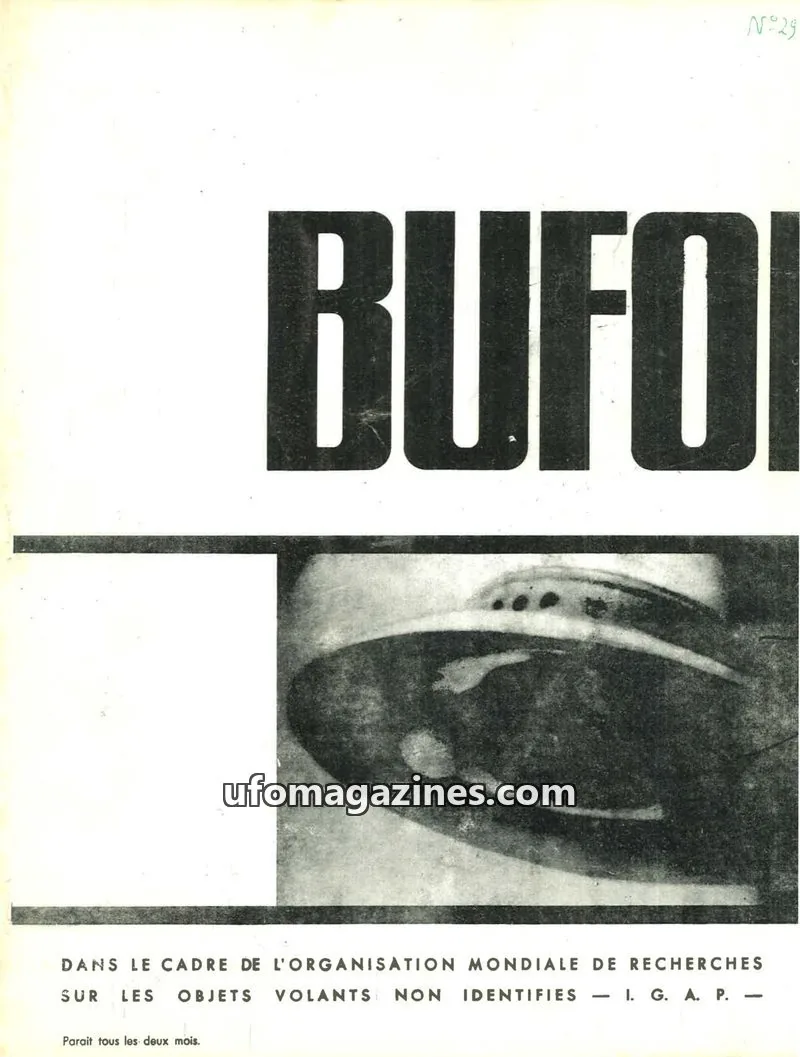 Cover of SOBEPS issue 29: BUFOI MAGAZINE