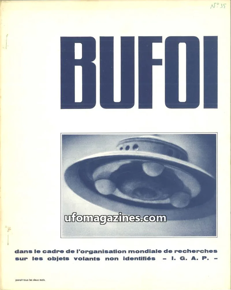 Cover of BUFOI Magazine issue 35: BUFOI