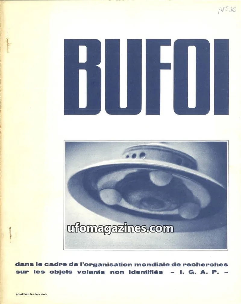 Cover of BUFOI Magazine issue 36: BUFOI