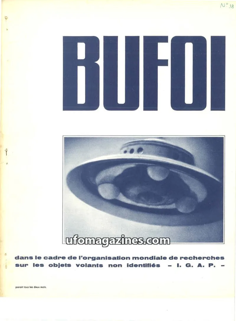 Cover of BUFOI issue 38: BUFOI