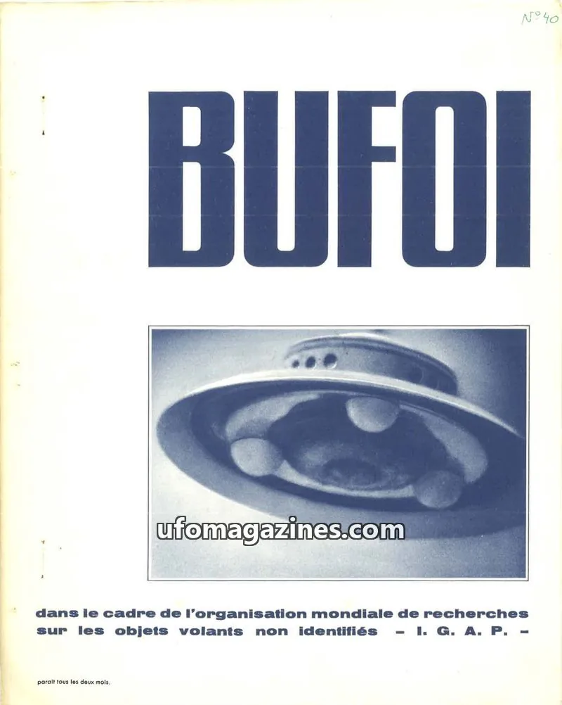Cover of BUFOI Magazine issue 40: BUFOI