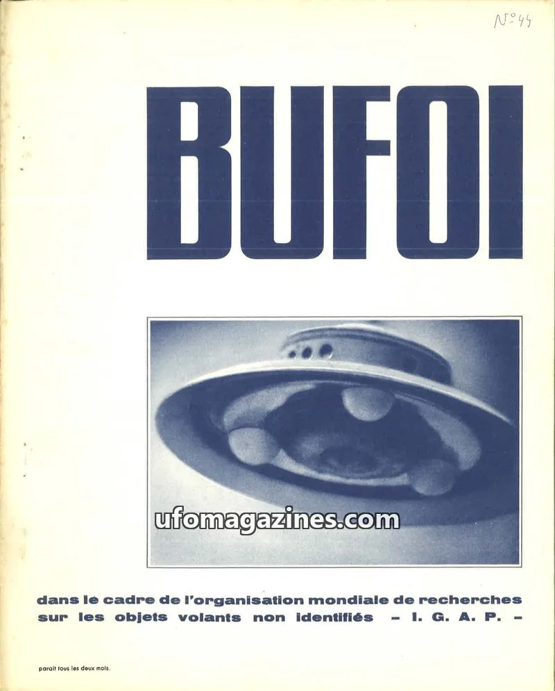 Cover of BUFOI Magazine issue 44: BUFOI