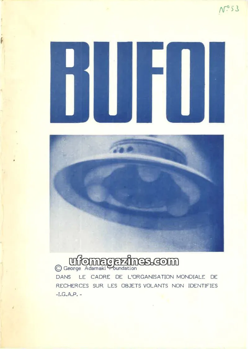Cover of SOBEPS issue 53: BUFOI