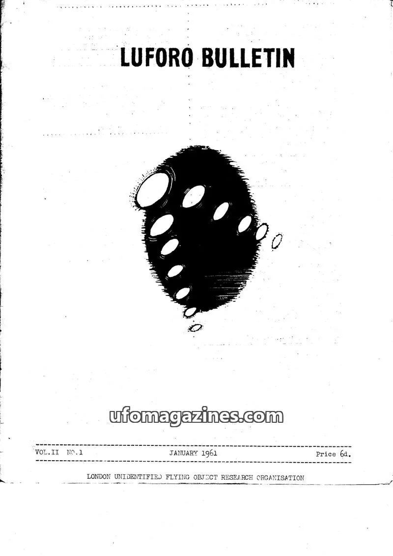 Cover of BUFORA - 1959-1963 LUFORO BULLETIN Vols.1 to 4 issue VOL.II NO.1: LUFORO BULLETIN