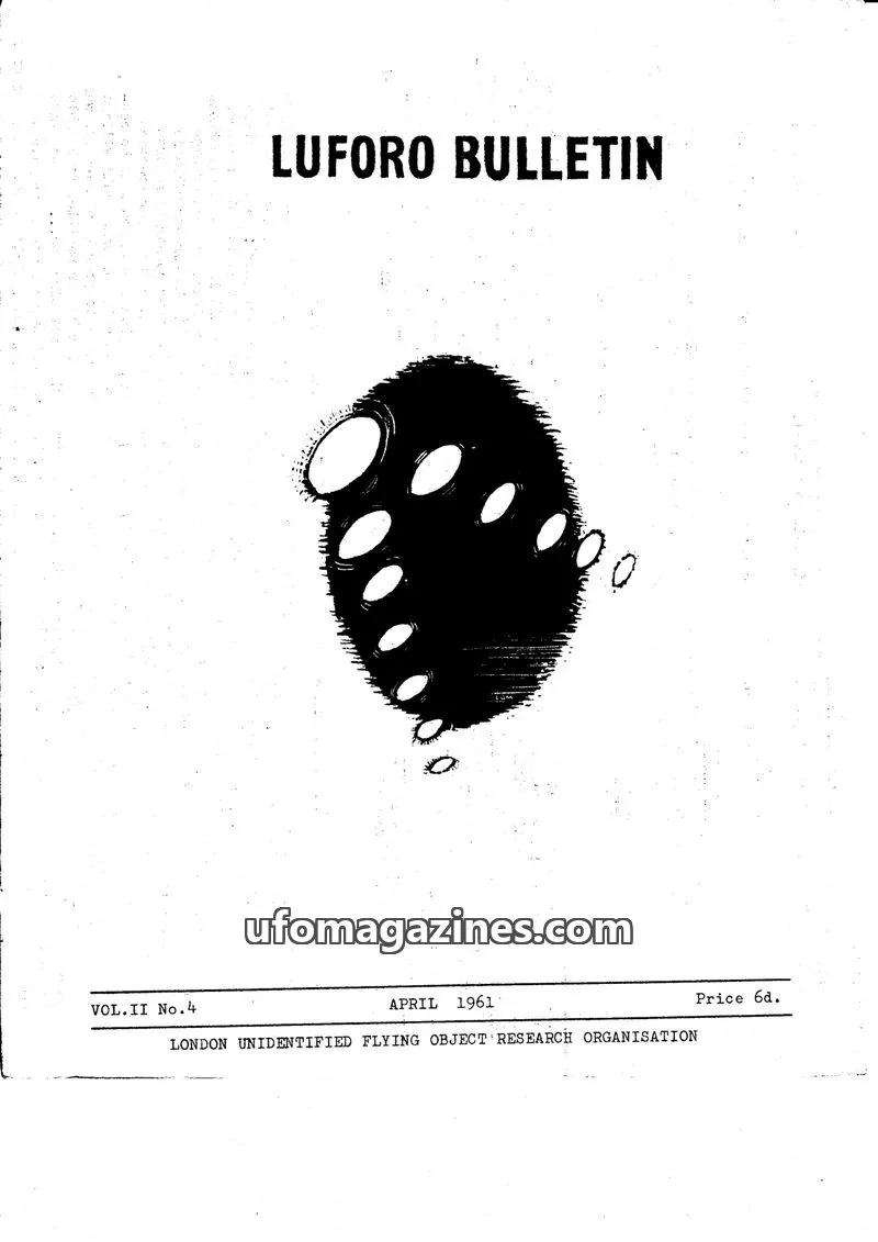 Cover of BUFORA - 1959-1963 LUFORO BULLETIN Vols.1 to 4 issue No.4: LUFORO BULLETIN