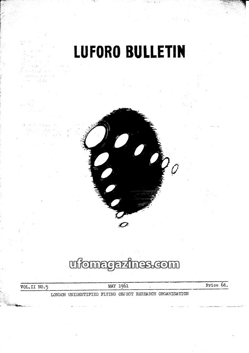 Cover of BUFORA - 1959-1963 LUFORO BULLETIN Vols.1 to 4 issue VOL.II NO.5: LUFORO BULLETIN