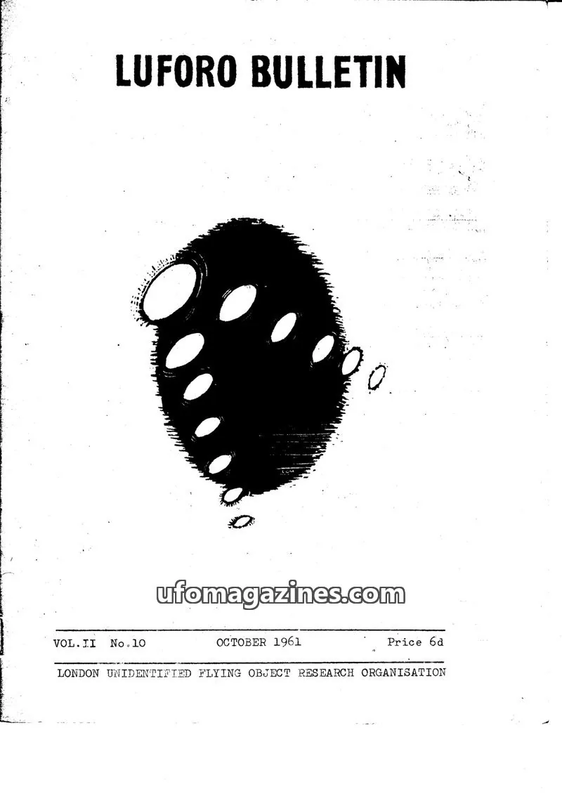 Cover of BUFORA - 1959-1963 LUFORO BULLETIN Vols.1 to 4 issue No.10: LUFORO BULLETIN