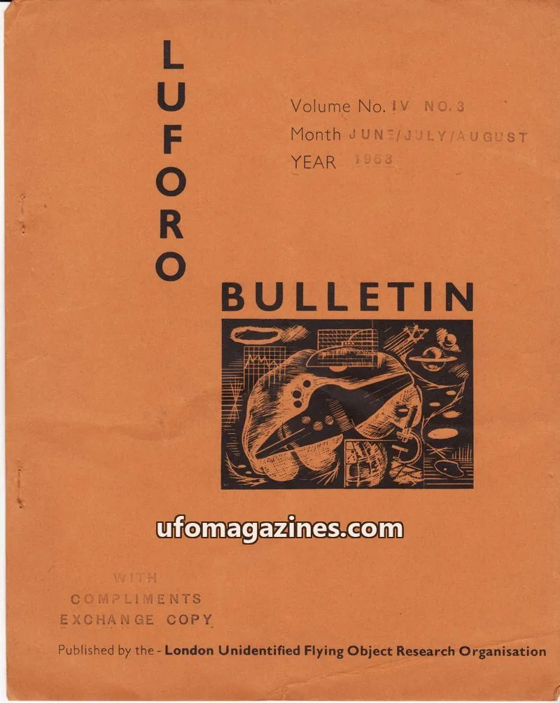 Cover of BUFORA - 1959-1963 LUFORO BULLETIN Vols.1 to 4 issue NO. 3: LUFORO BULLETIN