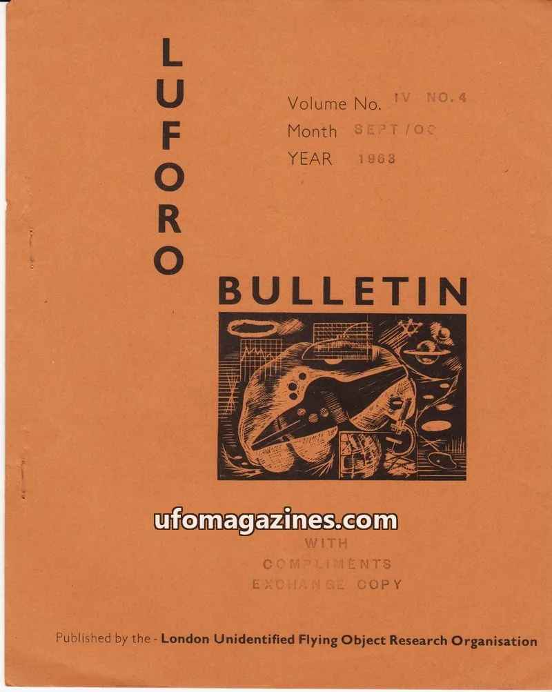 Cover of BUFORA - 1959-1963 LUFORO BULLETIN Vols.1 to 4 issue IV NO.4: LUFORO BULLETIN