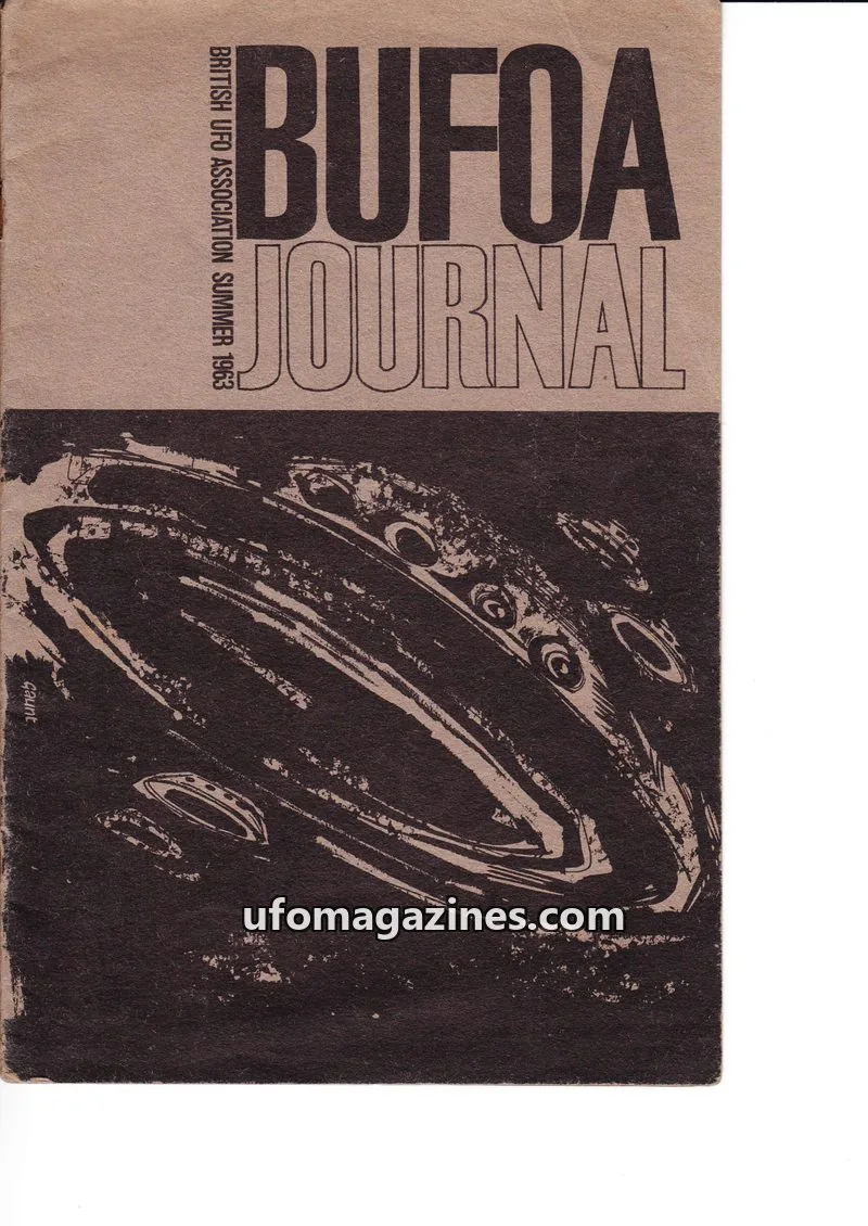 Cover of British UFO Association issue 1: BUFOA JOURNAL