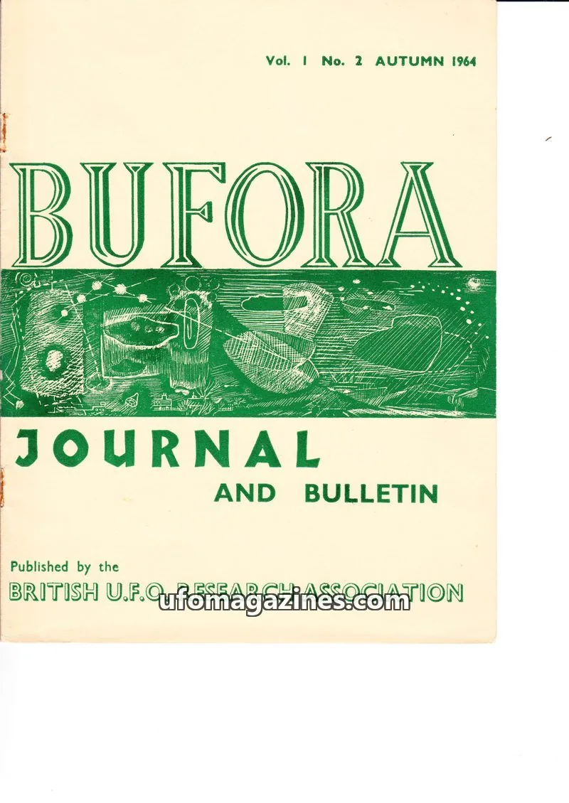 Cover of BRITISH U.F.O. RESEARCH ASSOCIATION issue No. 2: BUFORA JOURNAL AND BULLETIN