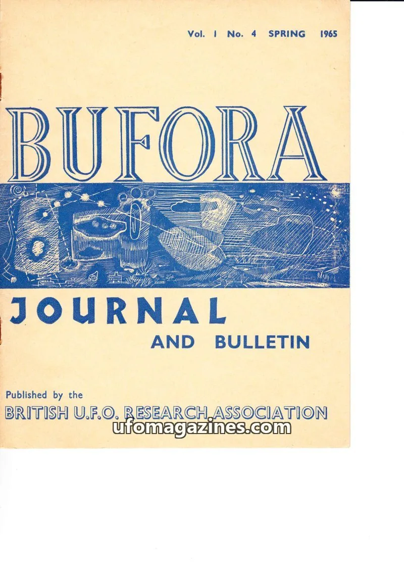 Cover of BRITISH U.F.O. RESEARCH ASSOCIATION issue No. 4: BUFORA JOURNAL AND BULLETIN