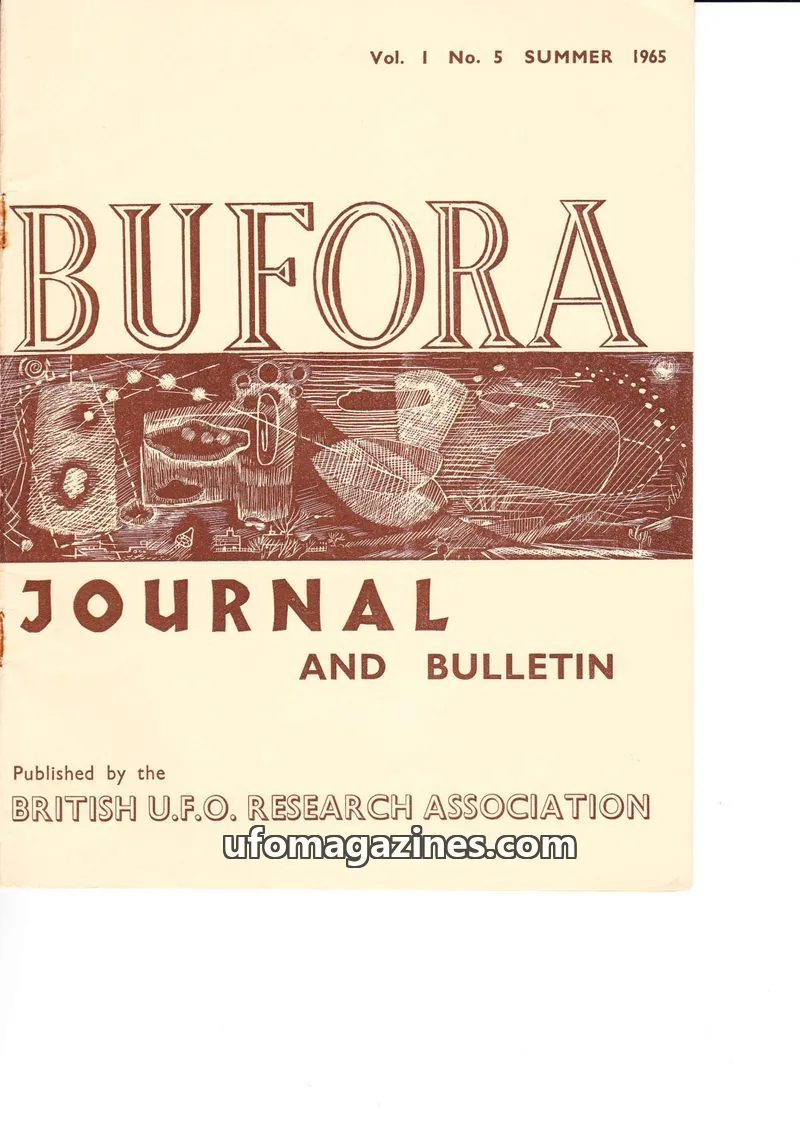 Cover of BRITISH U.F.O. RESEARCH ASSOCIATION issue No. 5: BUFORA JOURNAL AND BULLETIN