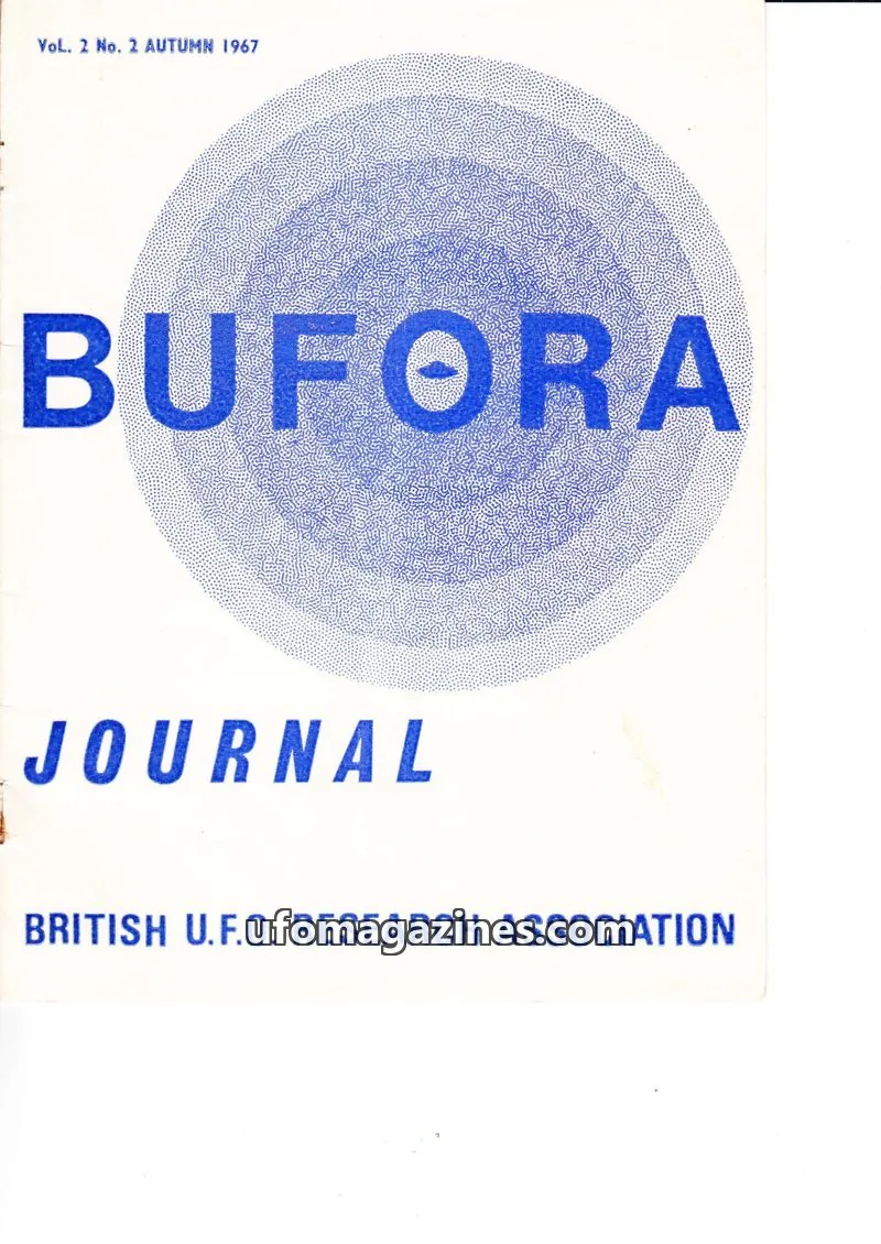 Cover of BRITISH U.F.O. RESEARCH ASSOCIATION issue 2: BUFORA JOURNAL