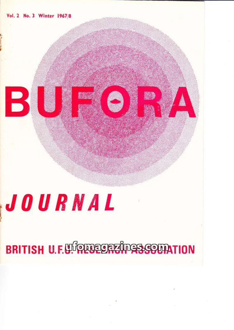 Cover of BRITISH U.F.O. RESEARCH ASSOCIATION issue No. 3: BUFORA JOURNAL