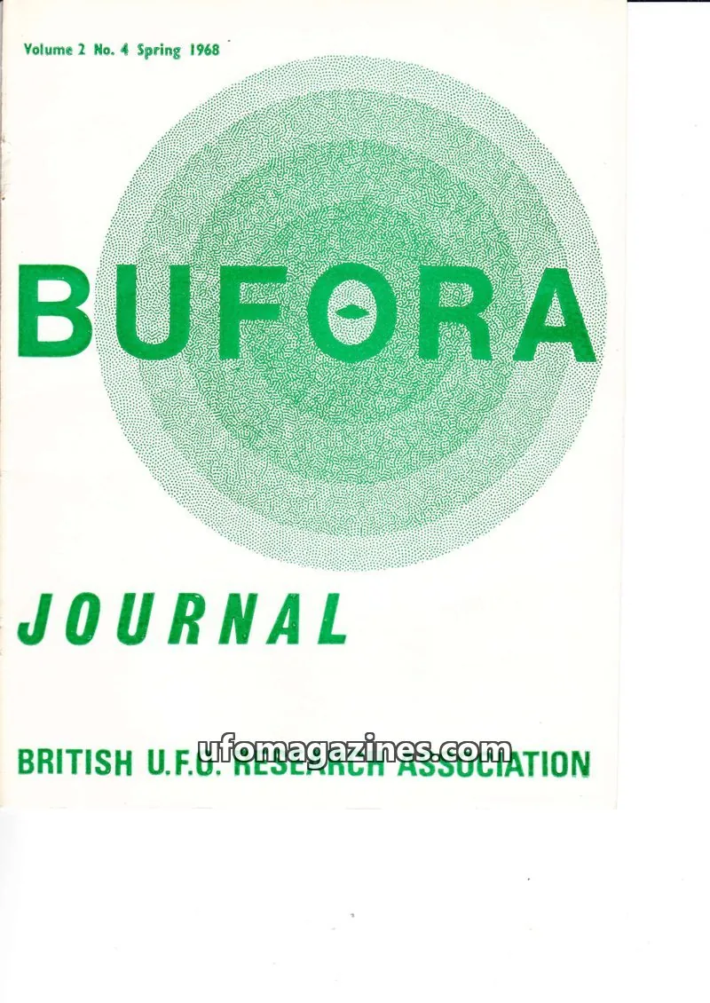 Cover of BRITISH U.F.O. RESEARCH ASSOCIATION issue No. 4: BUFORA JOURNAL