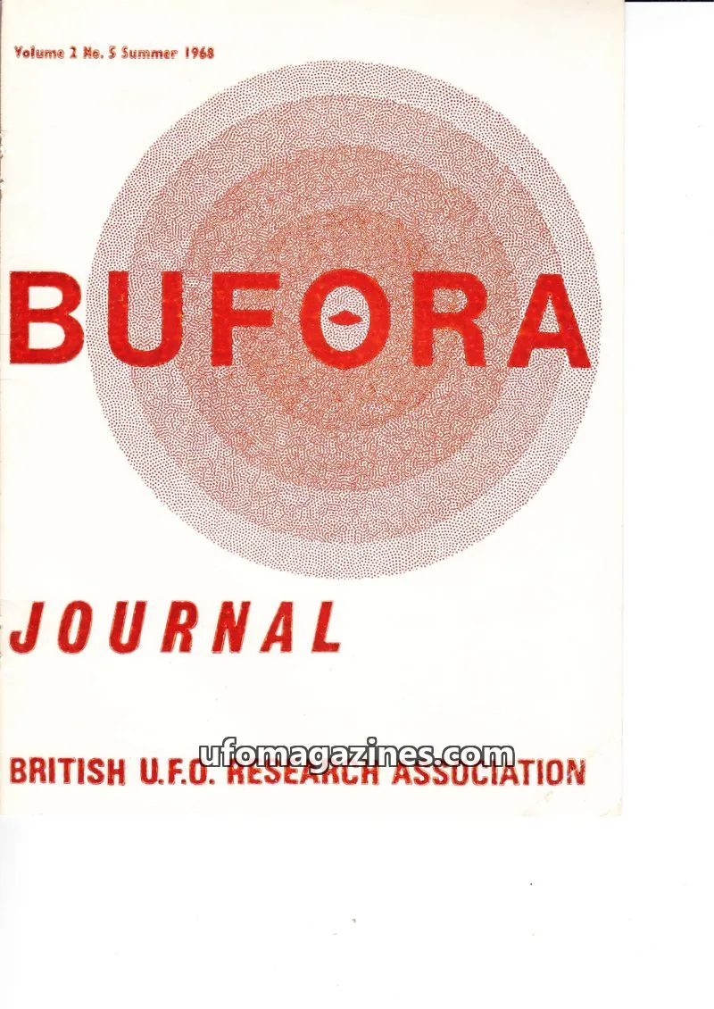 Cover of BRITISH U.F.O. RESEARCH ASSOCIATION issue No. 5: BUFORA JOURNAL