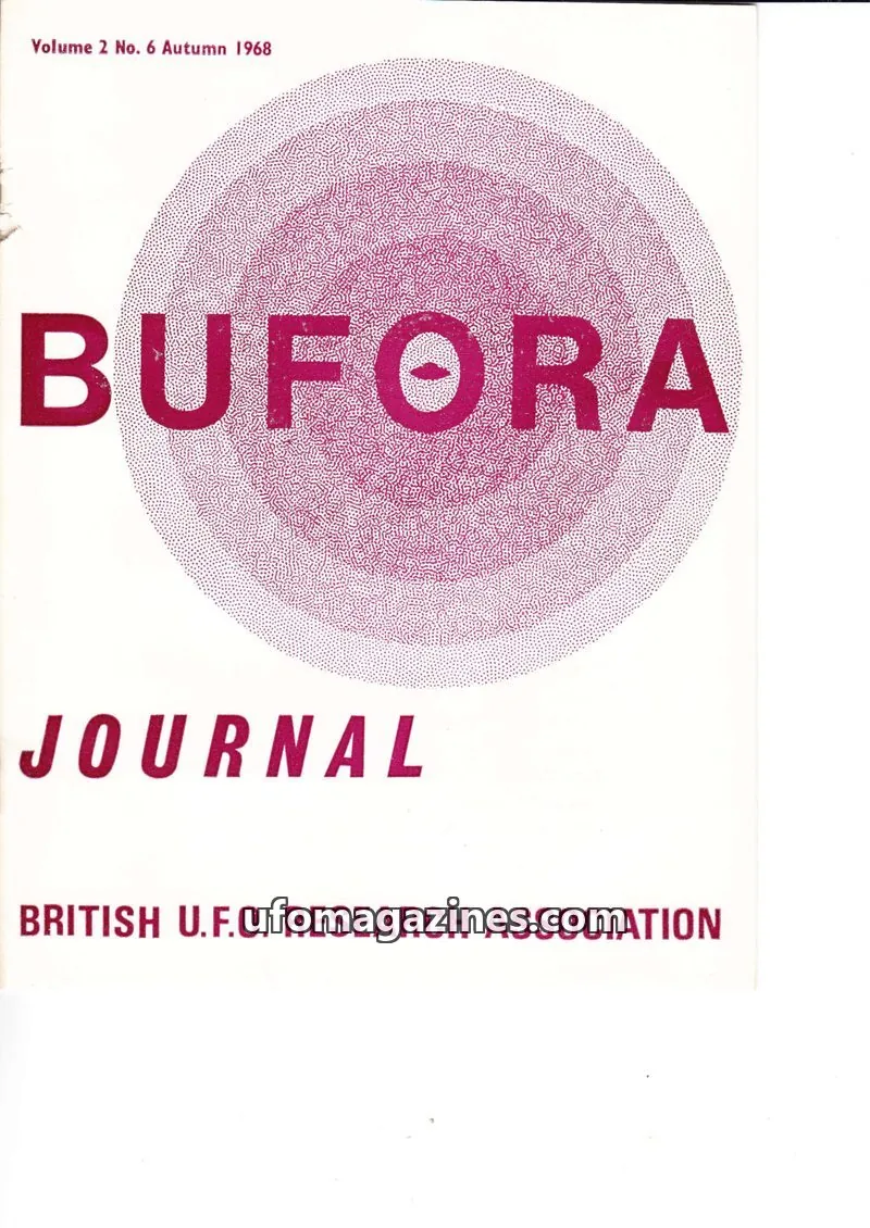 Cover of BRITISH U.F.O. RESEARCH ASSOCIATION issue No. 6: BUFORA JOURNAL
