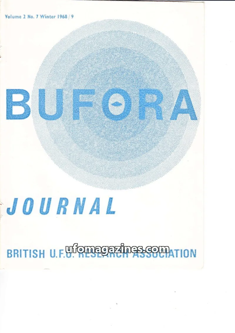 Cover of BRITISH U.F.O. RESEARCH ASSOCIATION issue No. 7: BUFORA JOURNAL