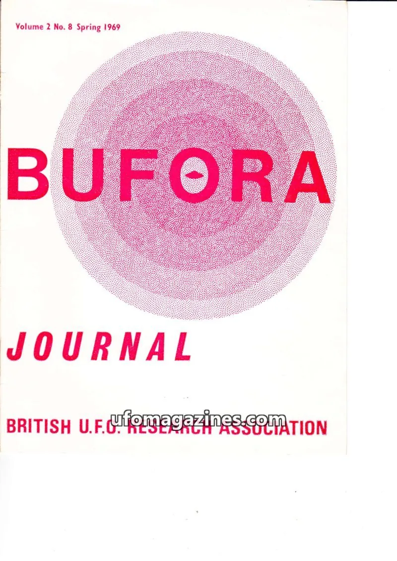 Cover of BRITISH U.F.O. RESEARCH ASSOCIATION issue 8: BUFORA JOURNAL