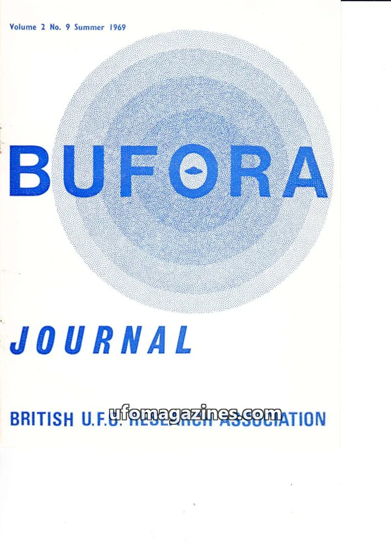 Cover of BRITISH U.F.O. RESEARCH ASSOCIATION issue No. 9: BUFORA JOURNAL