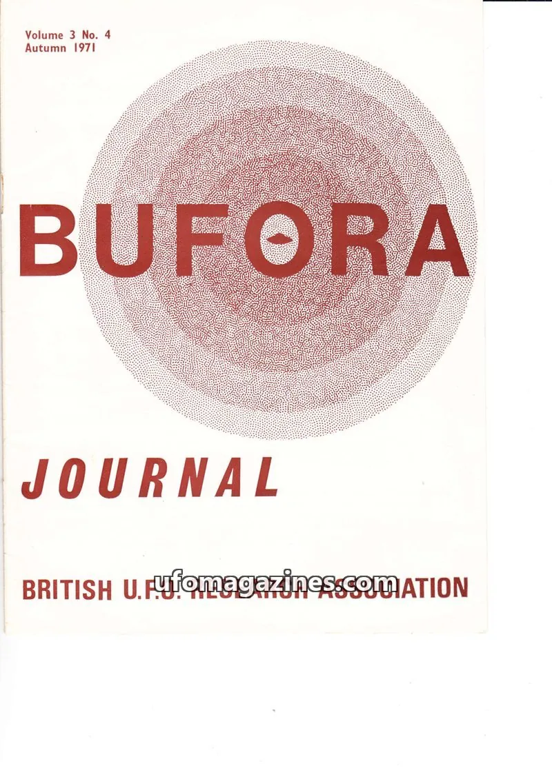 Cover of BRITISH U.F.O. RESEARCH ASSOCIATION issue 4: BUFORA JOURNAL