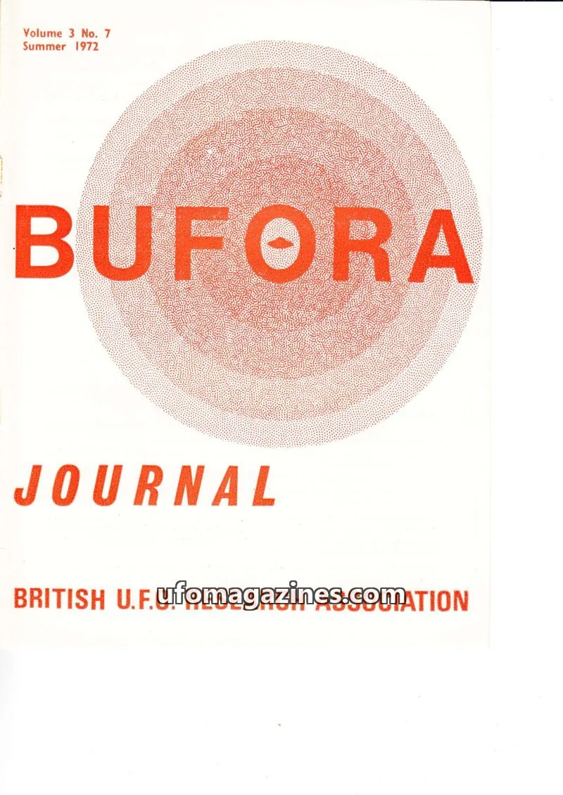 Cover of BRITISH U.F.O. RESEARCH ASSOCIATION issue No. 7: BUFORA JOURNAL
