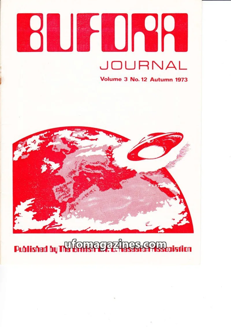 Cover of The British U.F.O. Research Association issue No. 12: BUFORA JOURNAL