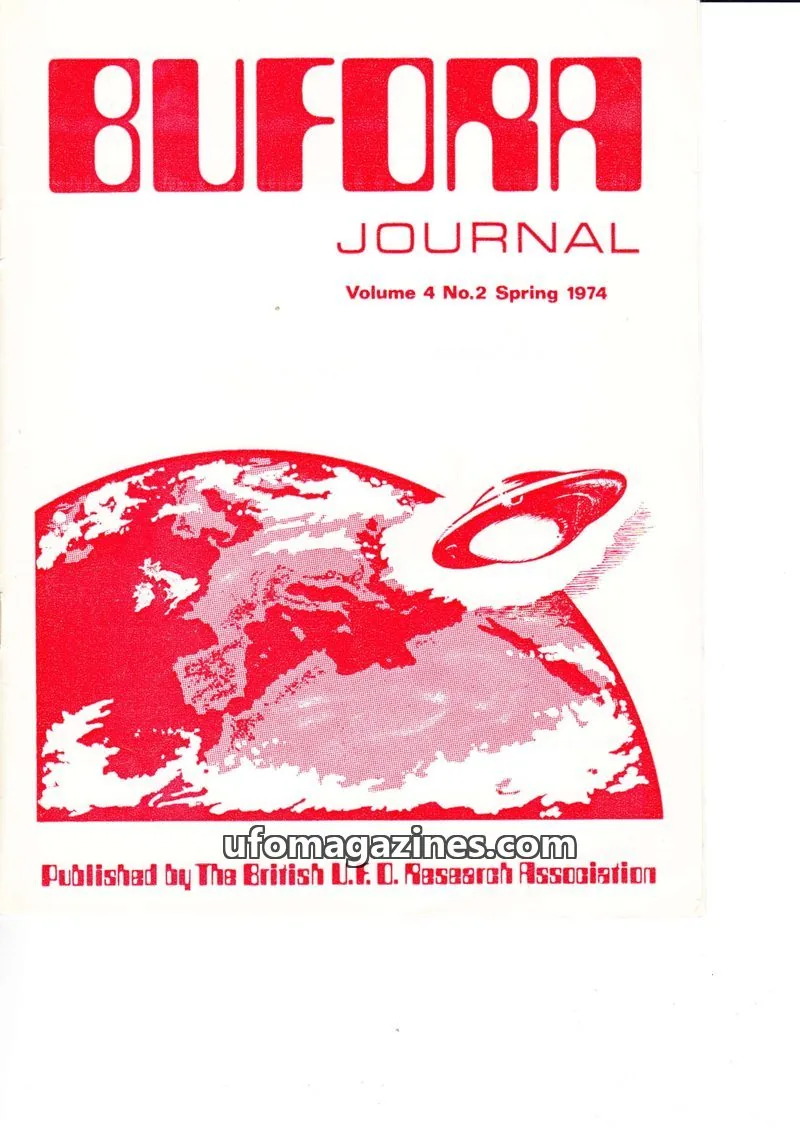 Cover of The British U.F.O. Research Association issue Volume 4 No.2: BUFORA JOURNAL