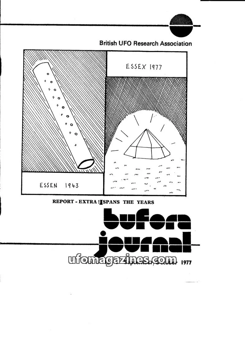 Cover of British UFO Research Association issue No 3: BUFORA JOURNAL