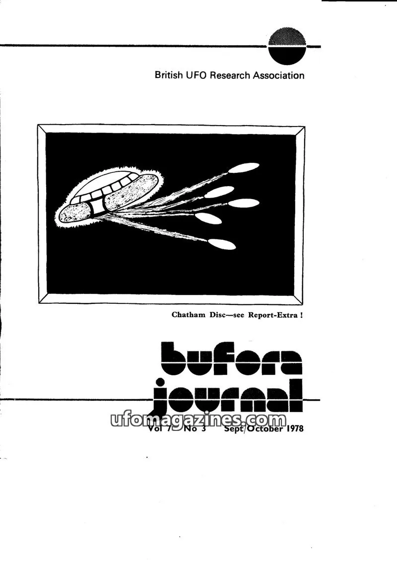 Cover of British UFO Research Association issue Vol 7 No 3: BUFORA JOURNAL