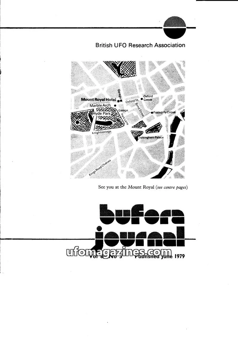 Cover of British UFO Research Association issue Vol 8 No 3: BUFORA JOURNAL