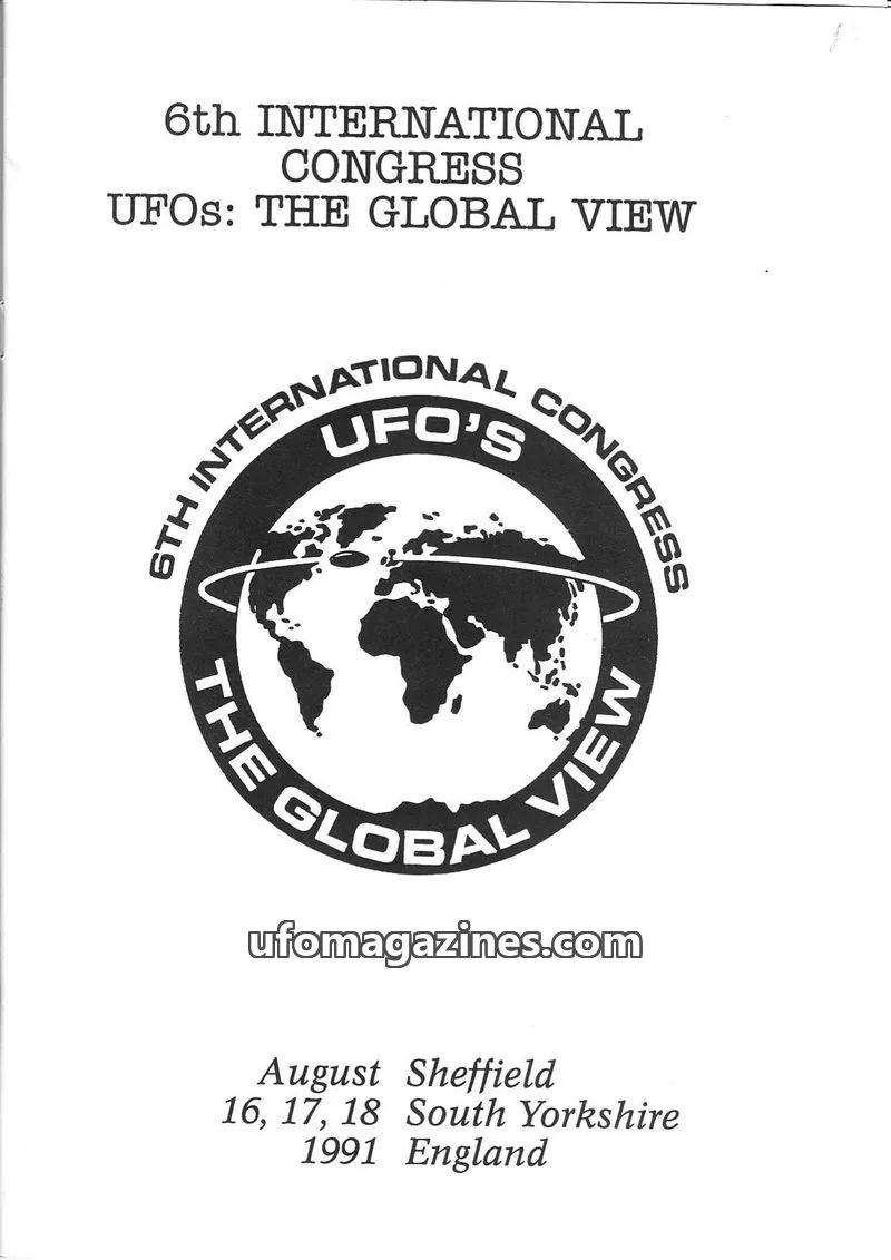 Cover of BUFORA issue 5: 6th INTERNATIONAL CONGRESS UFOS: THE GLOBAL VIEW