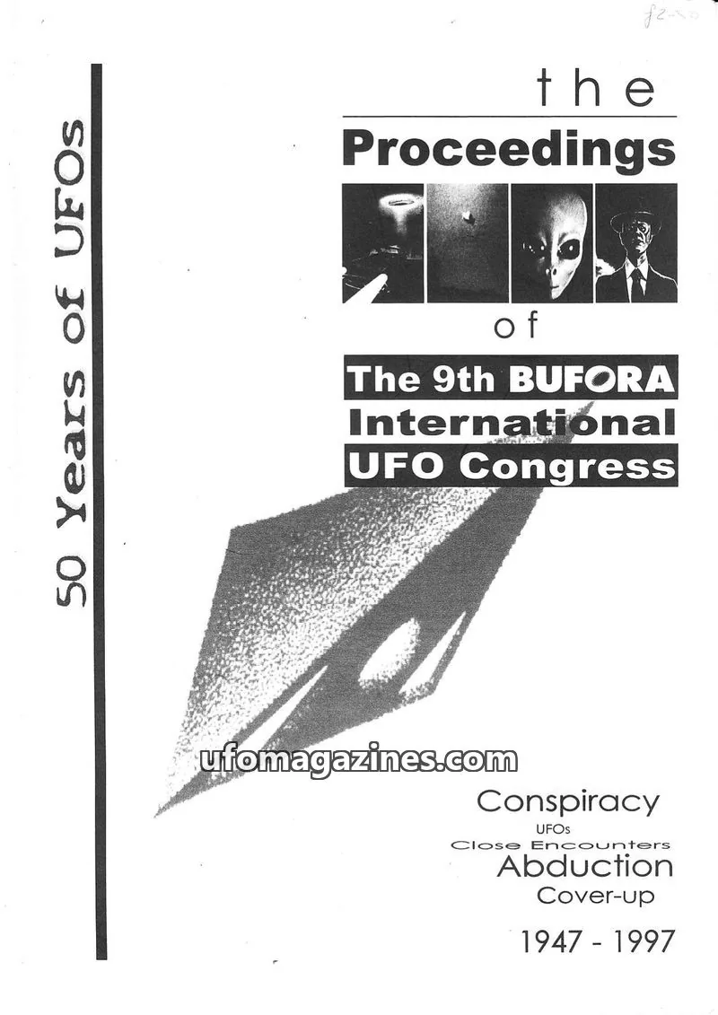 Cover of BUFORA issue 9th: the Proceedings of The 9th BUFORA International UFO Congress