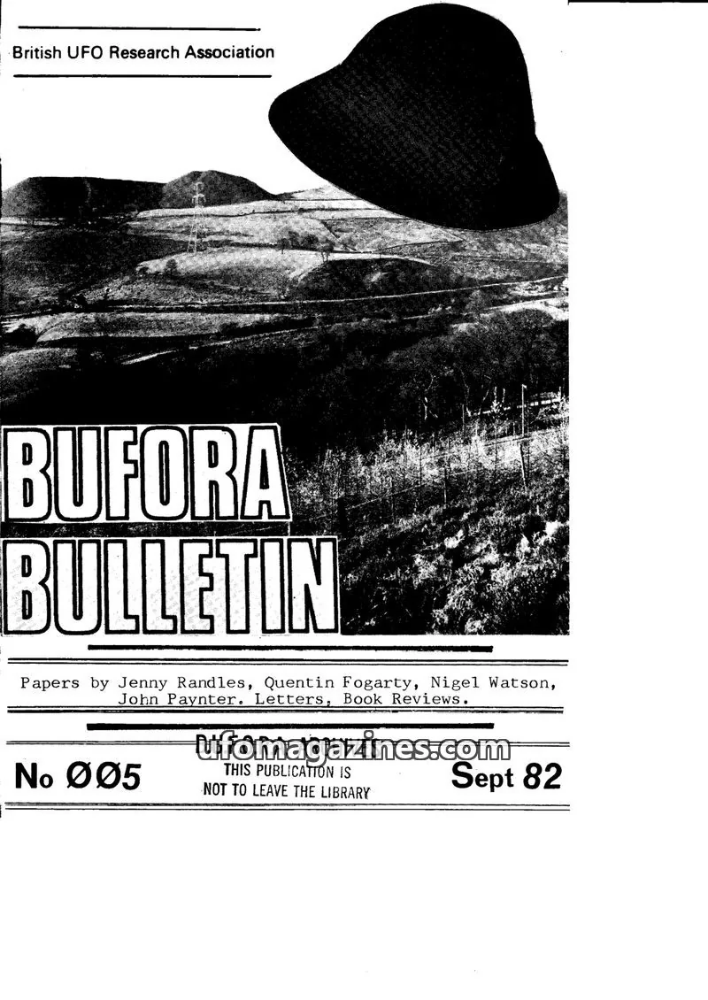 Cover of British UFO Research Association issue 005: BUFORA BULLETIN