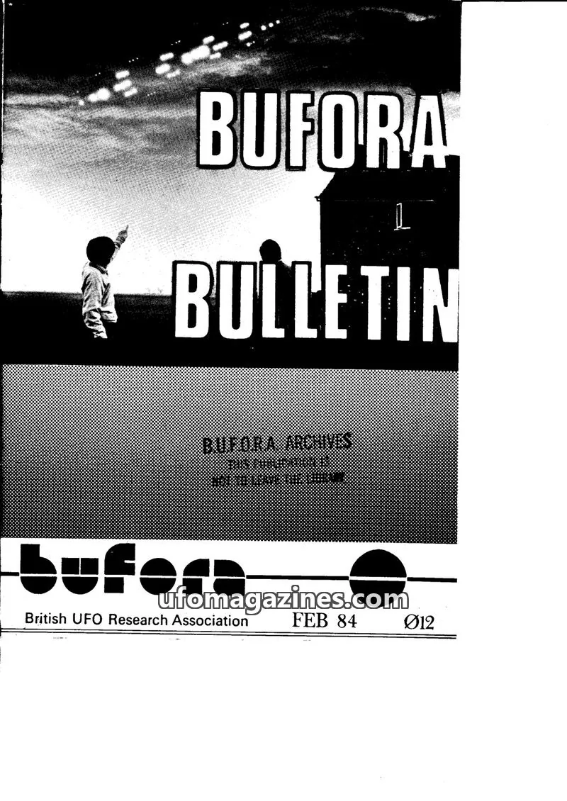 Cover of BUFORA - 1981-1989 BUFORA Bulletin issue 12: BUFORA BULLETIN