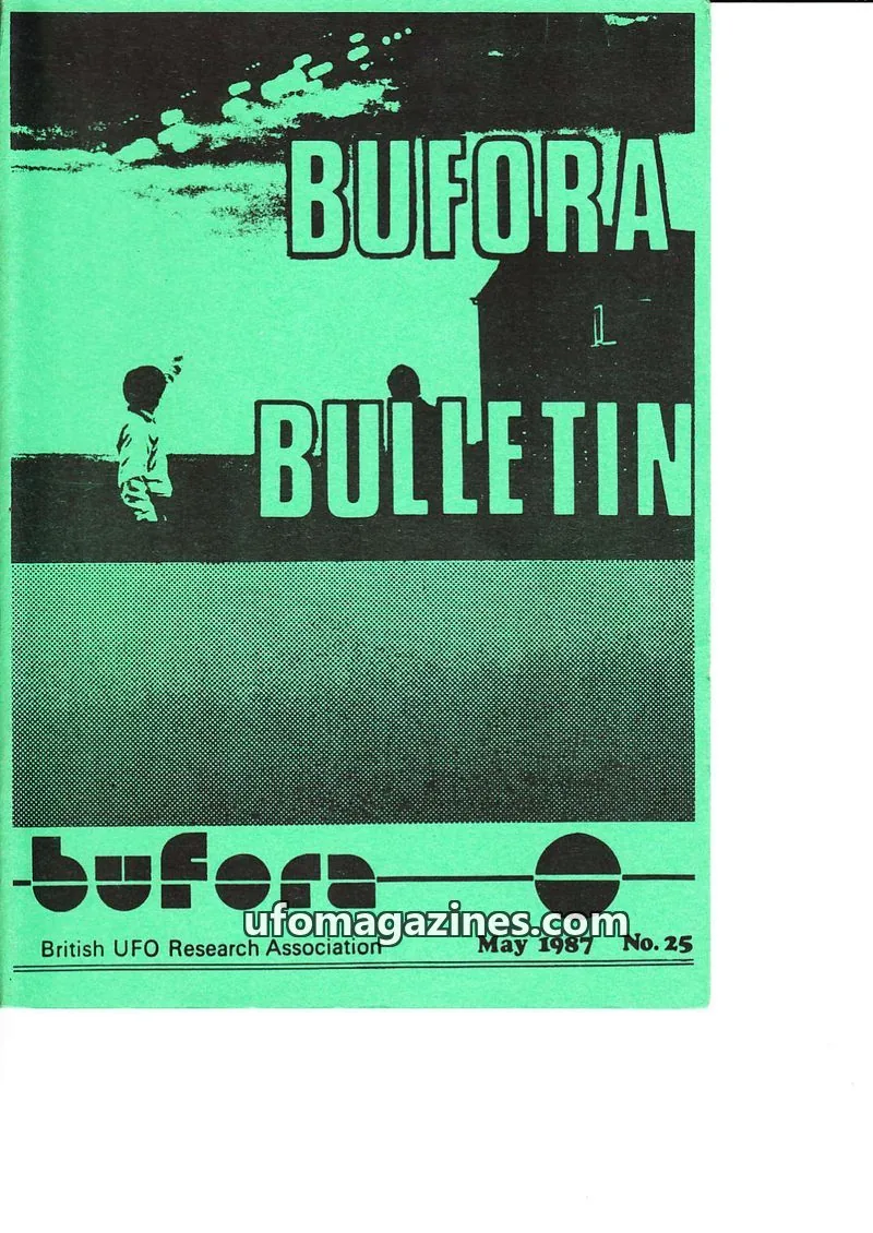 Cover of BUFORA - 1981-1989 BUFORA Bulletin issue No. 25: BUFORA BULLETIN