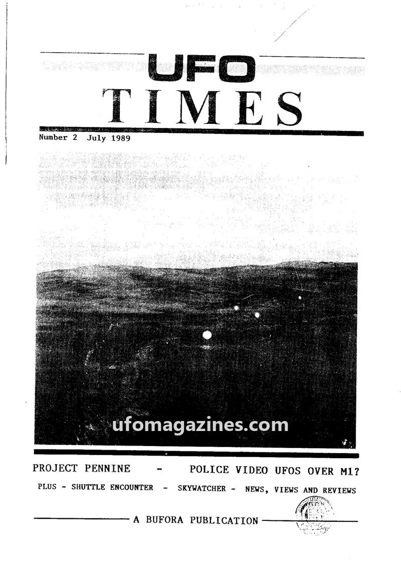 Cover of BUFORA - 1989-1997 UFO Times issue 2: UFO TIMES