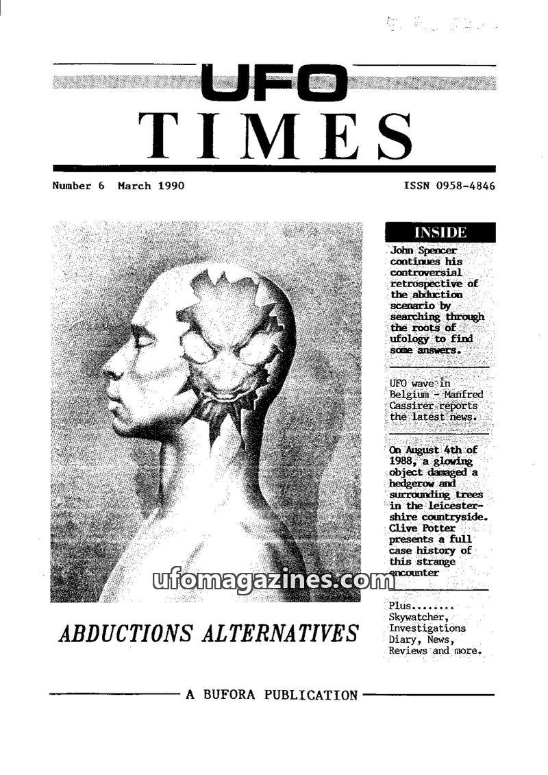 Cover of BUFORA - 1989-1997 UFO Times issue 6: UFO TIMES