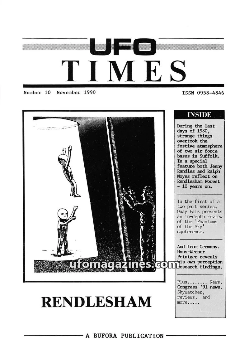 Cover of BUFORA - 1989-1997 UFO Times issue 10: UFO TIMES