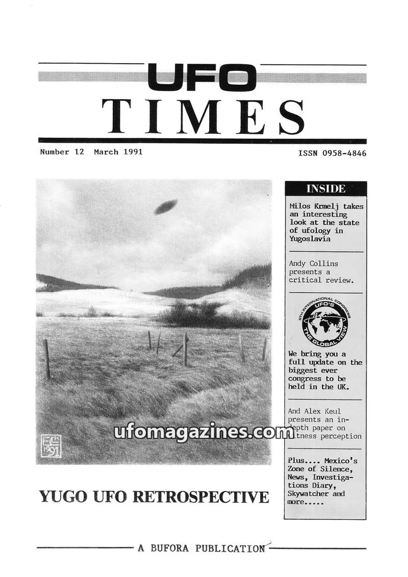 Cover of BUFORA - 1989-1997 UFO Times issue 12: UFO TIMES