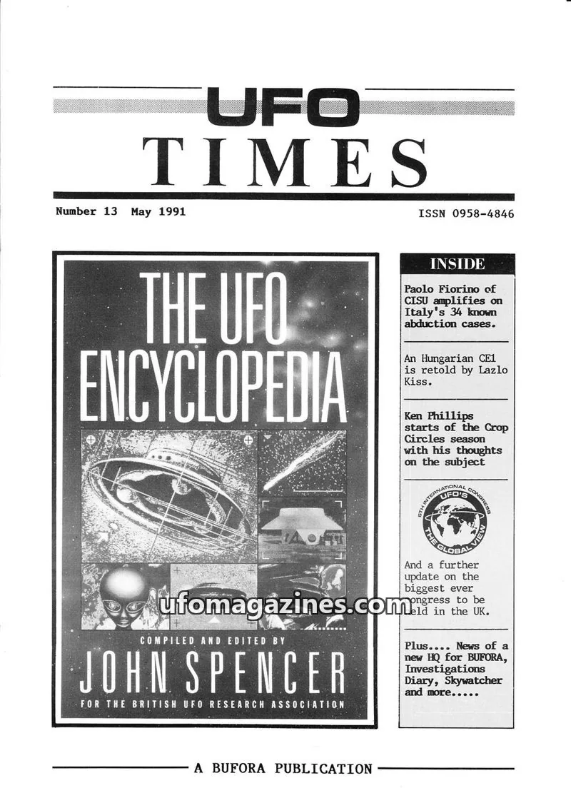 Cover of BUFORA - 1989-1997 UFO Times issue 13: UFO TIMES