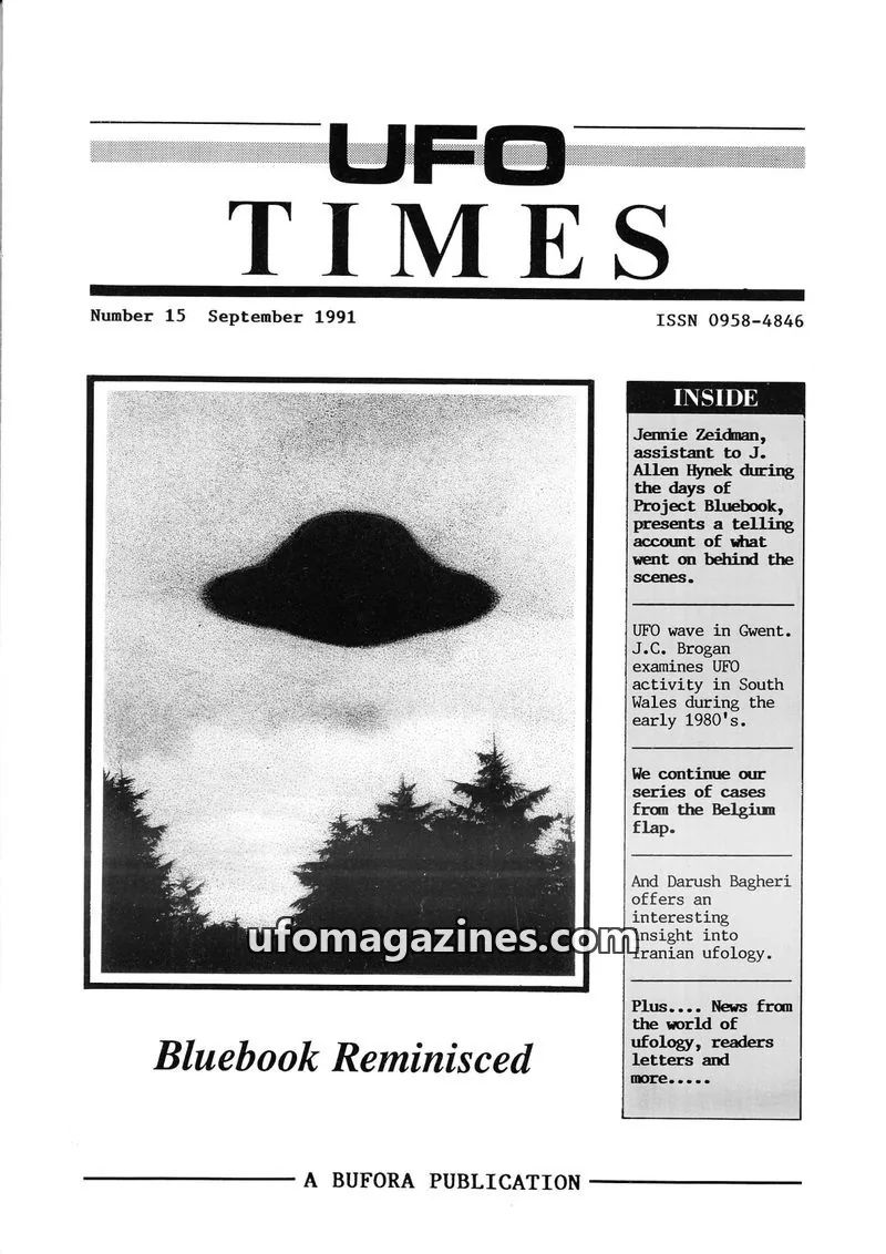 Cover of BUFORA - 1989-1997 UFO Times issue 15: UFO TIMES