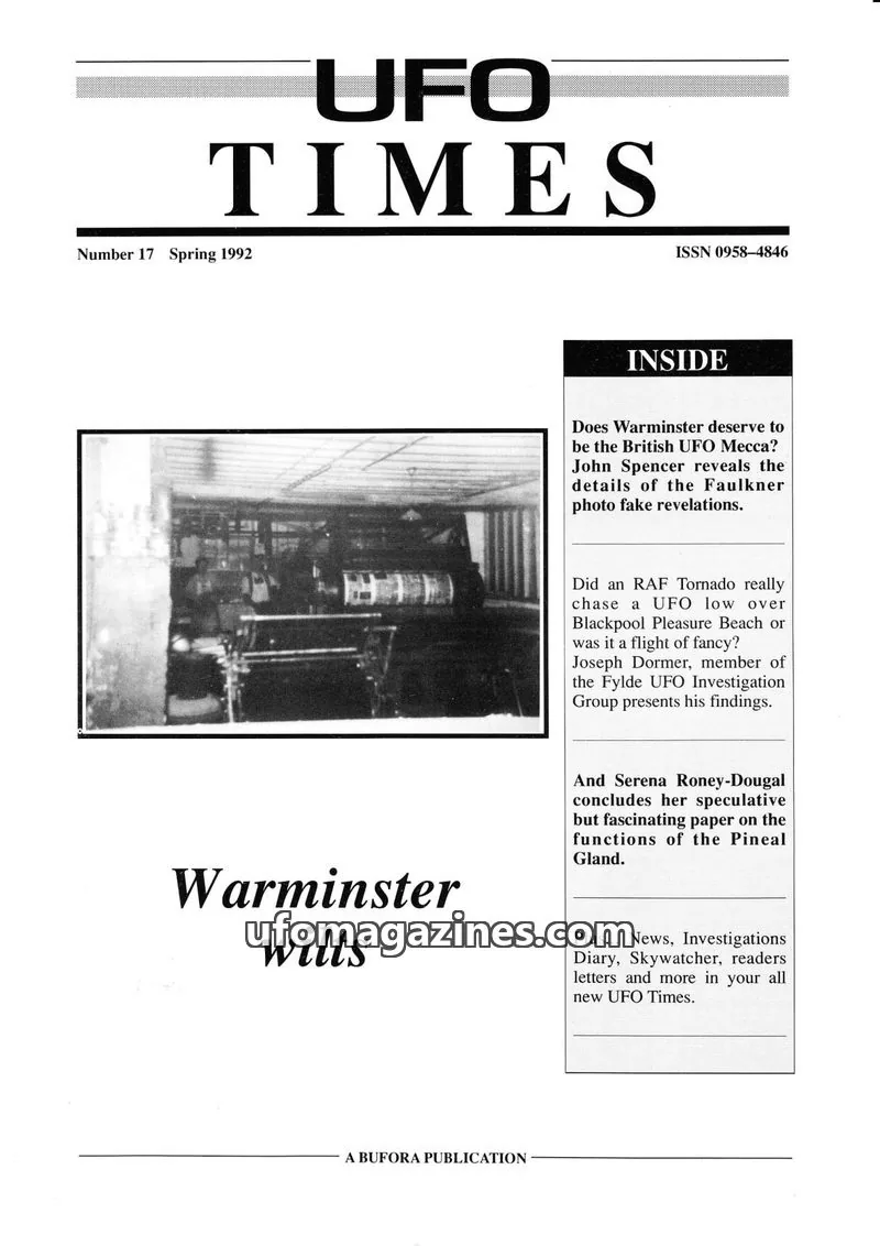 Cover of BUFORA - 1989-1997 UFO Times issue 17: UFO TIMES