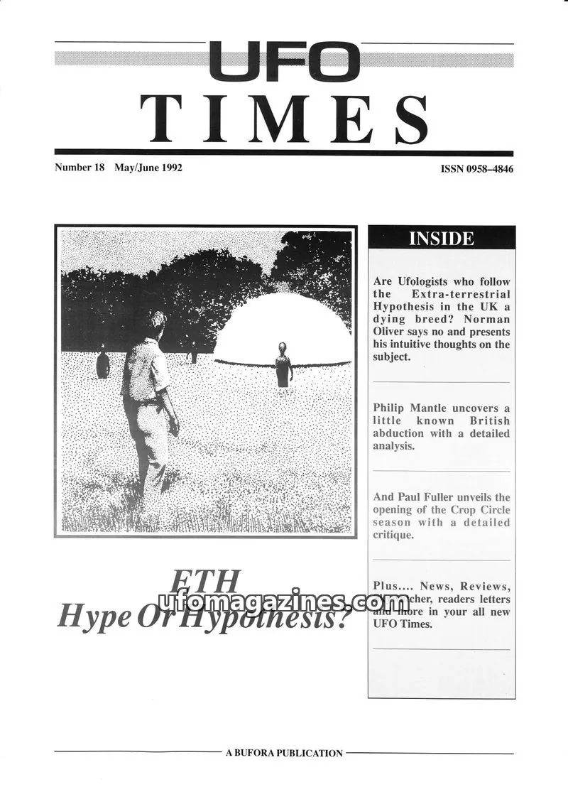Cover of BUFORA - 1989-1997 UFO Times issue 18: UFO TIMES