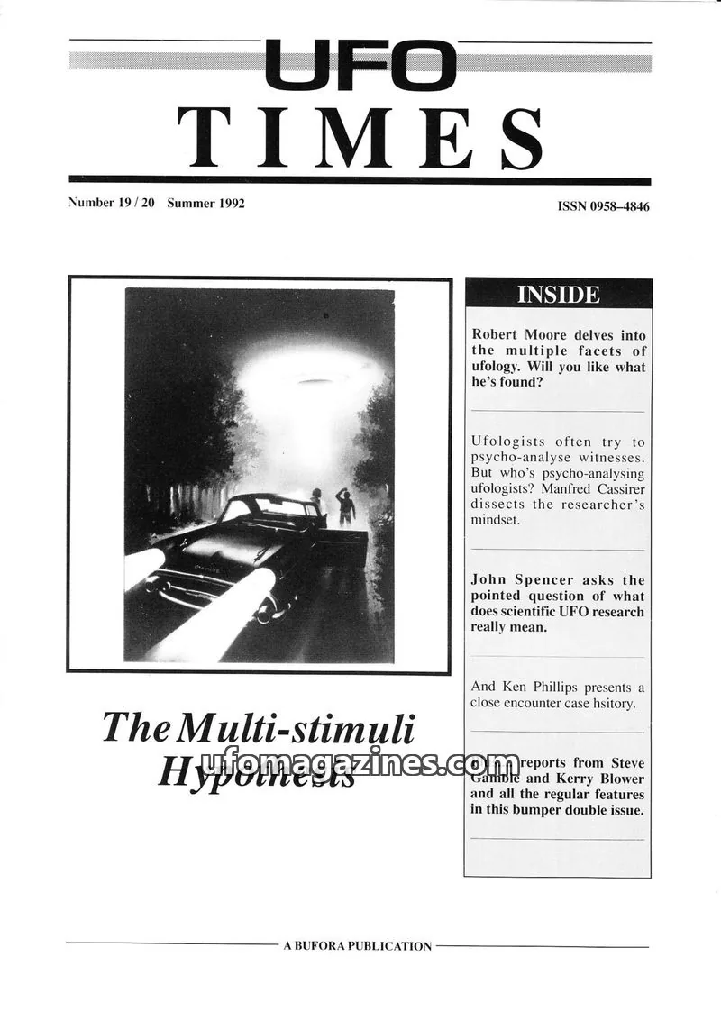 Cover of BUFORA issue 19/20: UFO TIMES